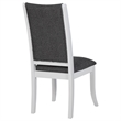 Pemberly Row Upholstered Dining Side Chair Set of 2 in Pearl White