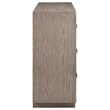 Pemberly Row 6-drawer Dresser with Chrome Bar Pulls in Barley Brown