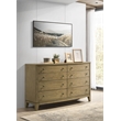 Pemberly Row 8-drawer Solid Pine Dresser Cabinet in Natural Pine