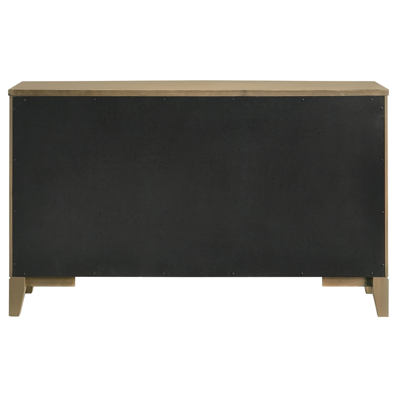 Pemberly Row 8-drawer Solid Pine Dresser Cabinet in Natural Pine