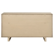 Pemberly Row 9-drawer Oak Veneer Dresser Cabinet in Beige Oak