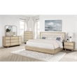 Pemberly Row 9-drawer Oak Veneer Dresser and Mirror Set in Beige Oak