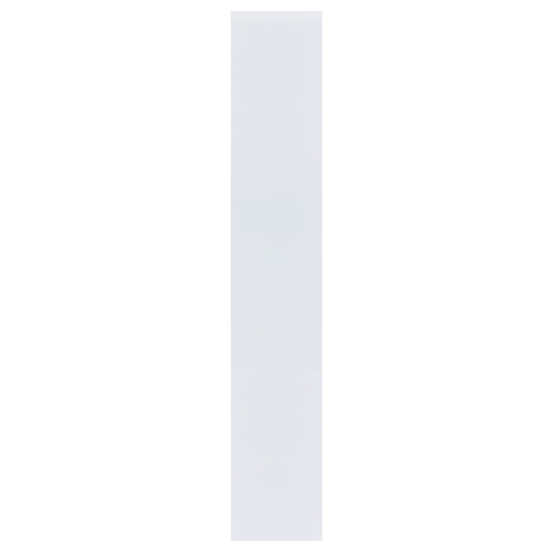 Pemberly Row 71-inch 6-shelf Geometric Wood Bookshelf in White