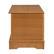 Pemberly Row Engineered Wood Linen Storage Cedar Chest in Honey