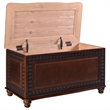 Pemberly Row Cedar Chest with Child Safety Hinge in Dark Tobacco