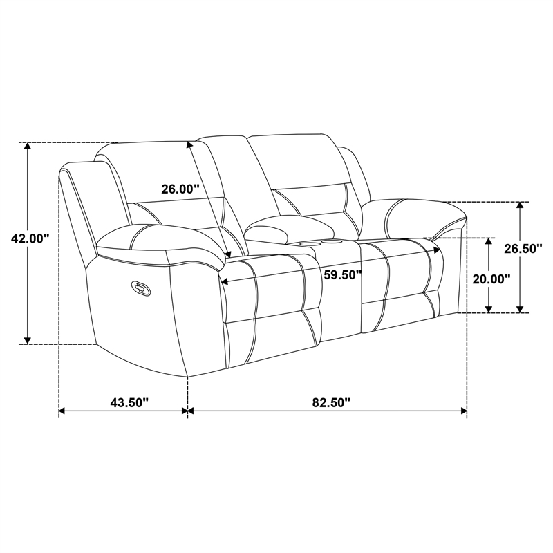 Pemberly Row 2-Piece Chenille Reclining Sofa and Loveseat in Grey