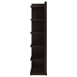 Pemberly Row 71-inch 6-shelf Wood Corner Bookcase in Cappuccino