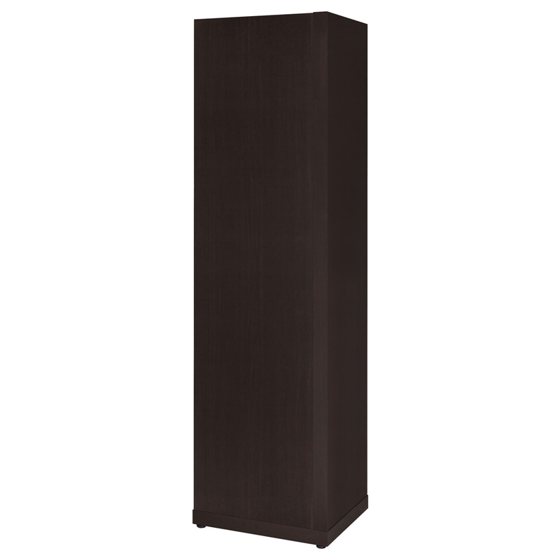 Pemberly Row 71-inch 6-shelf Wood Corner Bookcase in Cappuccino