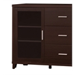 Pemberly Row 2-door Engineered Wood 60-inch TV Stand in Cappuccino