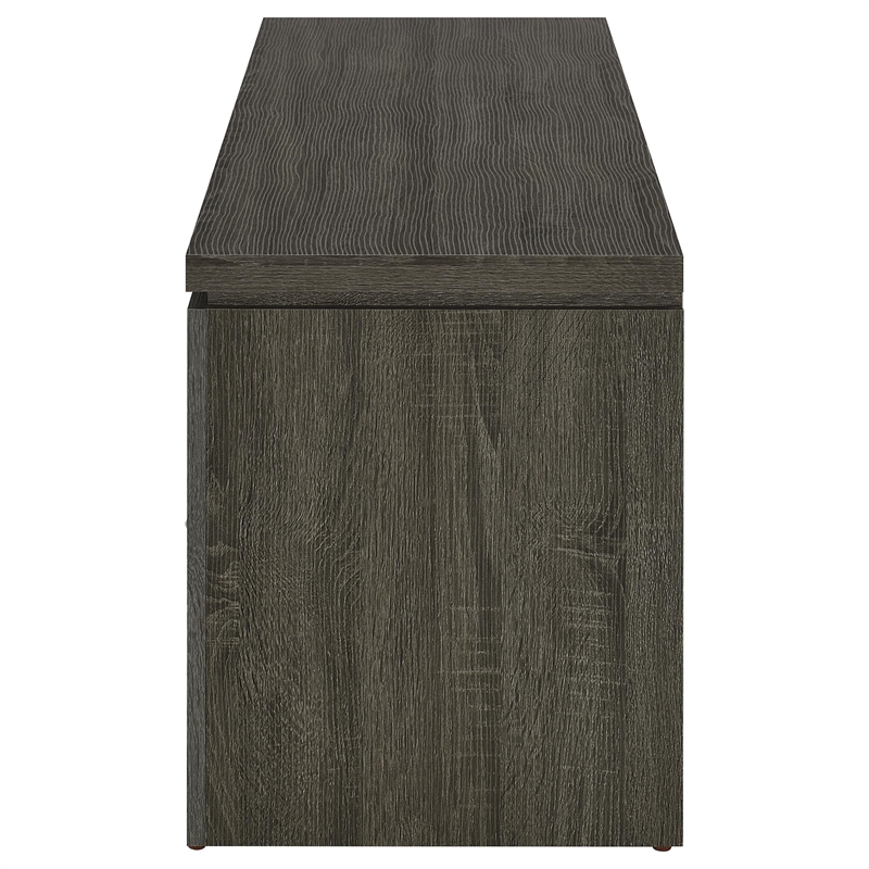 Pemberly Row 2-drawer Engineered Wood 59-inch TV Stand in Weathered Grey