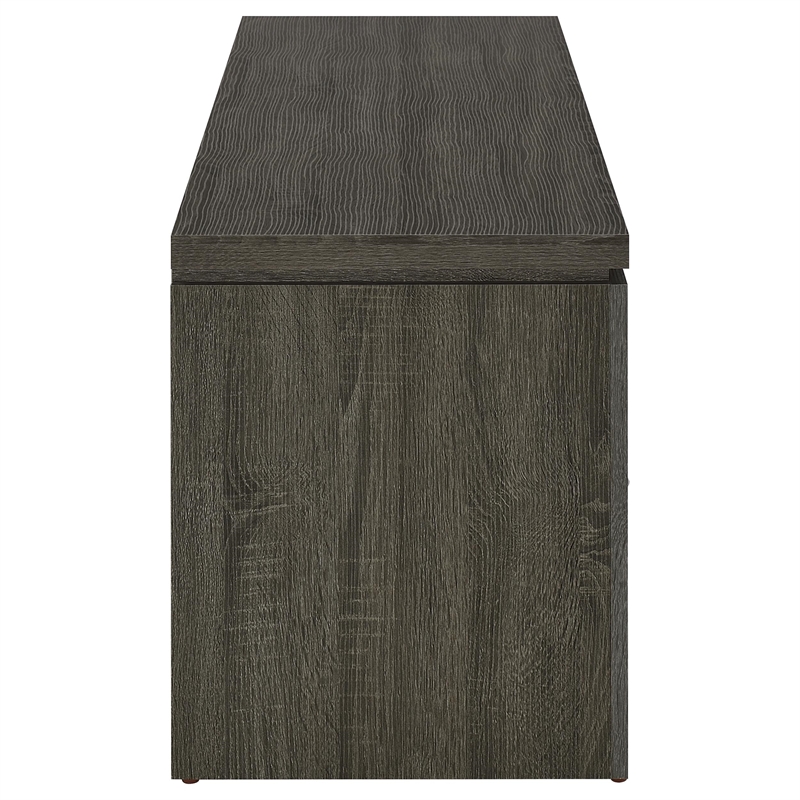 Pemberly Row 2-drawer Engineered Wood 59-inch TV Stand in Weathered Grey