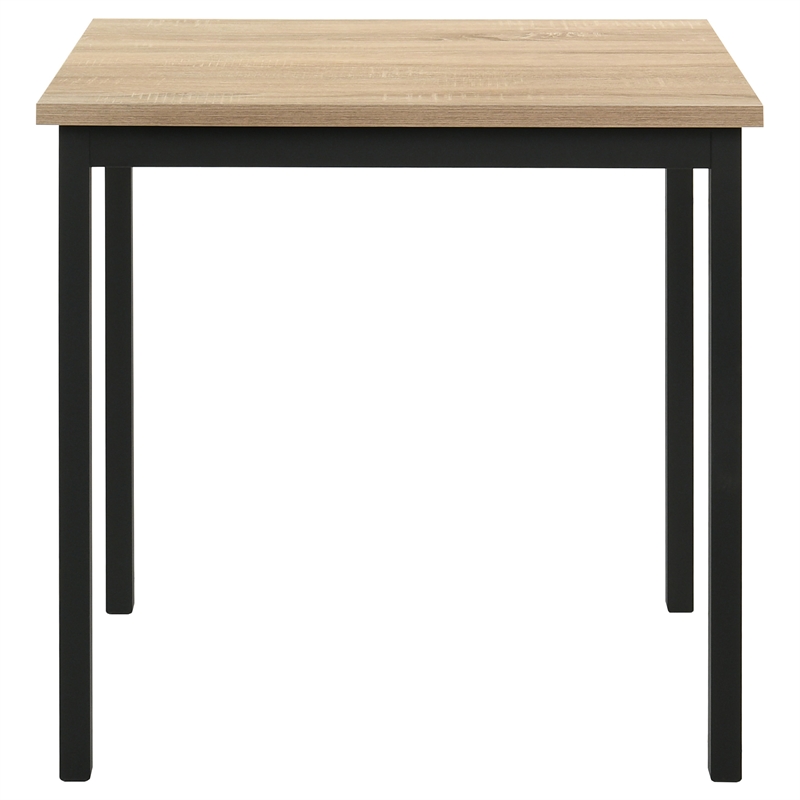 Pemberly Row 29.5-Inch Rectangular Dining Table in Greige Oak/Matte Black