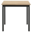 Pemberly Row 29.5-Inch Rectangular Dining Table in Greige Oak/Matte Black