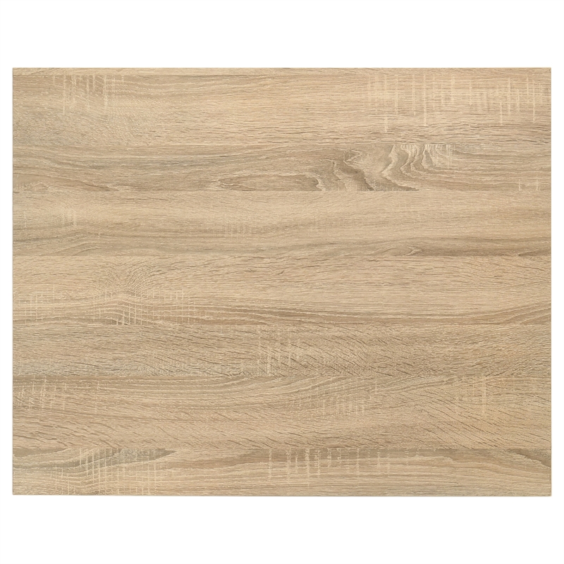 Pemberly Row 29.5-Inch Rectangular Dining Table in Greige Oak/Matte Black