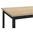 Pemberly Row 29.5-Inch Rectangular Dining Table in Greige Oak/Matte Black