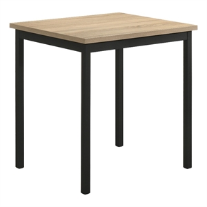 Pemberly Row 29.5-Inch Rectangular Dining Table in Greige Oak/Matte Black