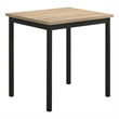 Pemberly Row 29.5-Inch Rectangular Dining Table in Greige Oak/Matte Black