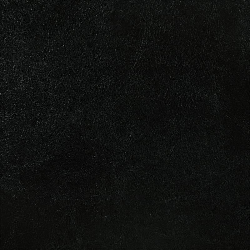 Pemberly Row 19.25'' Faux Leather Upholstered Dining Side Chair in Black