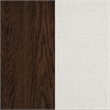 Pemberly Row 19.5'' Fabric Upholstered Dining Side Chair in Beige/Dark Oak