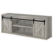 Pemberly Row 2-Door Engineered Wood 71-Inch TV Stand in Grey Driftwood