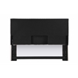 Pemberly Row Foam Padded Upholstered King Panel Headboard in Sand