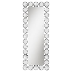 Pemberly Row 24 x 62 Inch Wall Mirror with Lighting in Silver