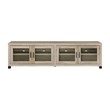 Pemberly Row 4-door Engineered Wood 79-inch TV Stand in Distressed Pine