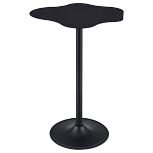 Pemberly Row Curved 29-inch Cloud-Shaped Bistro Bar Table in Black