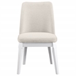Pemberly Row Rubberwood Upholstered Dining Side Chair Set of 2 in Beige
