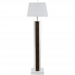 Pemberly Row 67-inch Square Tapered Mirrored Floor Lamp in Brown