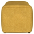 Pemberly Row Fabric Upholstered Tufted Accent Bench in Mustard Yellow