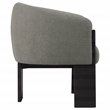 Pemberly Row Boucle Upholstered Barrel Back Accent Chair in Brown