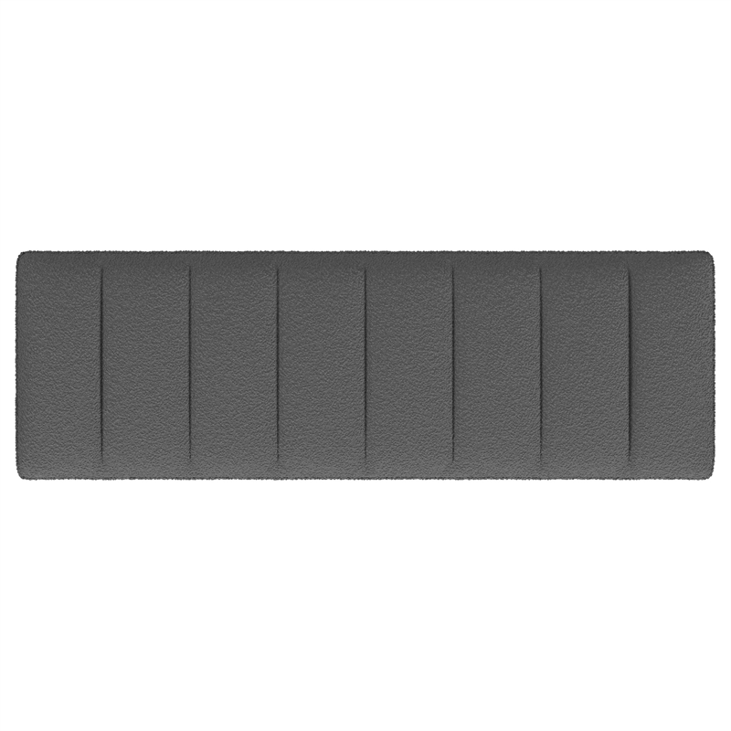 Pemberly Row Boucle Upholstered Tufted Accent Bench in Charcoal