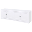 Pemberly Row 4-door Engineered Wood 78-inch TV Stand in White
