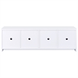 Pemberly Row 4-door Engineered Wood 78-inch TV Stand in White