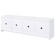 Pemberly Row 4-door Engineered Wood 78-inch TV Stand in White