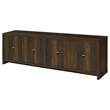 Pemberly Row 4-door Engineered Wood 78-inch TV Stand in Dark Pine