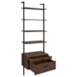 Pemberly Row 3-piece 96-inch Wall Mounted Bookshelf Set in Walnut