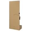 Pemberly Row 1-Drawer Lighted Full-Length Floor Glass Mirror in Brown