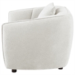 Pemberly Row Contemporary Fabric Upholstered Accent Chair in Sand