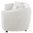 Pemberly Row Contemporary Fabric Upholstered Loveseat in Sand