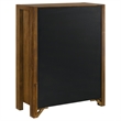 Pemberly Row 5-Drawer Transitional Wood Chest of Drawers in Warm Brown