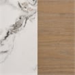 Pemberly Row 5-Drawer Sinter Stone Top Chest of Drawers in Light Oak