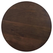 Pemberly Row 2-Piece Round Mango Wood Coffee Table Set in Walnut