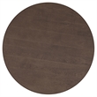 Pemberly Row 2-Piece Round Mango Wood Coffee Table Set in Walnut