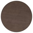 Pemberly Row Transitional Round Mango Wood Cocktail Coffee Table in Walnut