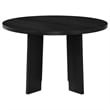 Pemberly Row 5-Piece Wood Dining Set with Spindle Chair in Wheat/Black