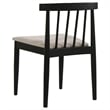 Pemberly Row 5-Piece Wood Dining Set with Spindle Chair in Wheat/Black