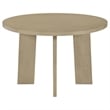 Pemberly Row 5-Piece Fabric and Wood Dining Set in Cream/Natural Oak