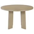 Pemberly Row 5-Piece Fabric and Wood Dining Set in Cream/Natural Oak